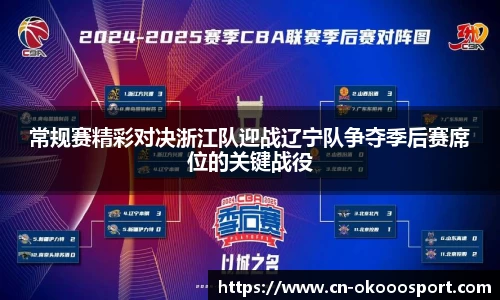 常规赛精彩对决浙江队迎战辽宁队争夺季后赛席位的关键战役